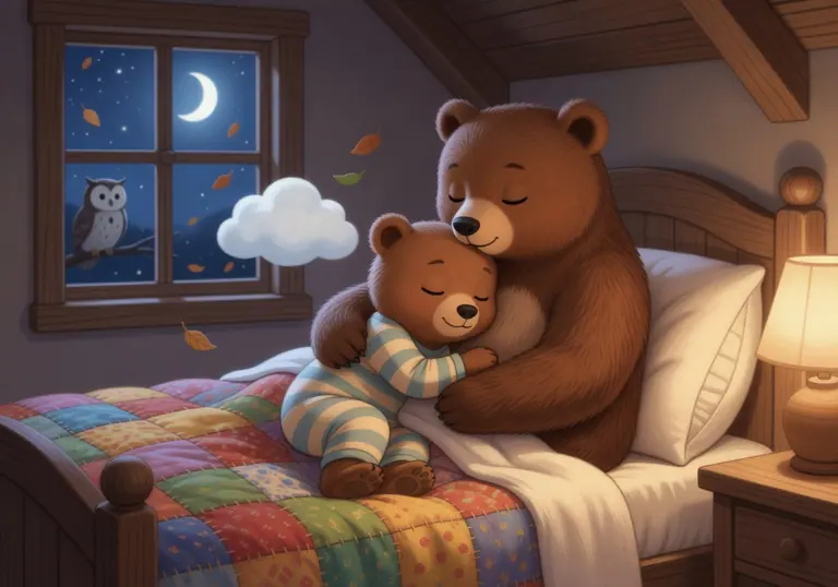 Illustration for Barnaby Bear's Cozy Night scene 2
