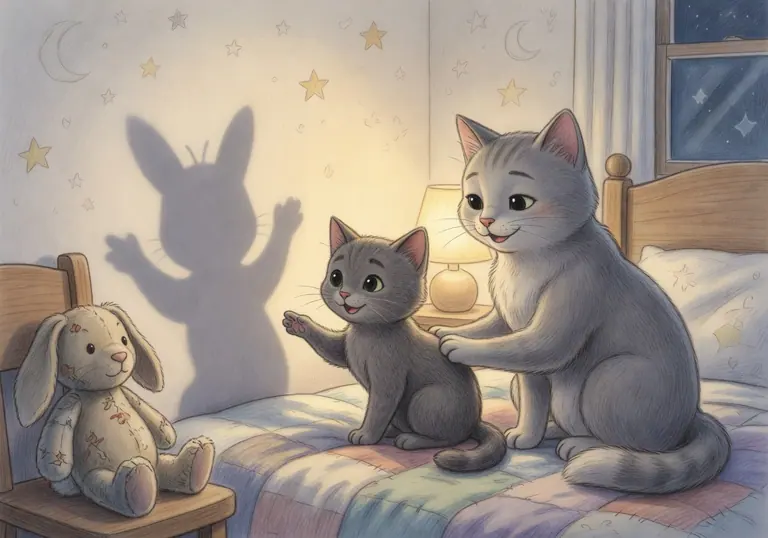 Illustration for Pip and the Nighttime Friend scene 1